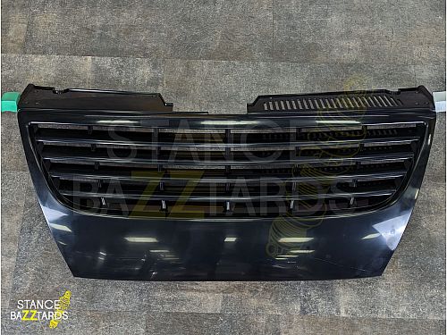 Решетка радиатора без значка JOM Volkswagen Passat B6 (3C) (2005-2010) (для моделей с/без парктроников) черная (ABS пластик), 3C853654OE