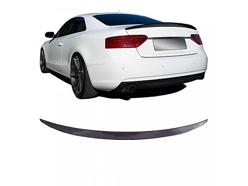 Задний спойлер JOM для Audi A5 (8T) Coupe, 2007-2016, ABS, глянцевый черный, с ABE, 5111159-3