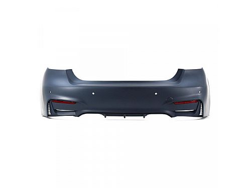 Бампер задний JOM BMW F30 (M), 2011-, с правым/левым выходом глушителя, PDC, Sport Look, 5111278-2JOM