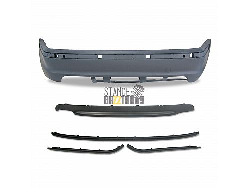 Бампер задний JOM в спорт стиле (Sport Look) BMW 3 Серия E46 (1998-2005) (4 Двери) без отверстий парктроников (PDC), 5111280JOM