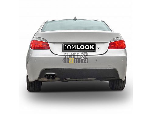 Бампер задний JOM в спорт стиле (Sport Paket) BMW 5 Серия E60 (2003-2010) с отверстиями парктроников (PDC), 5111292JOM