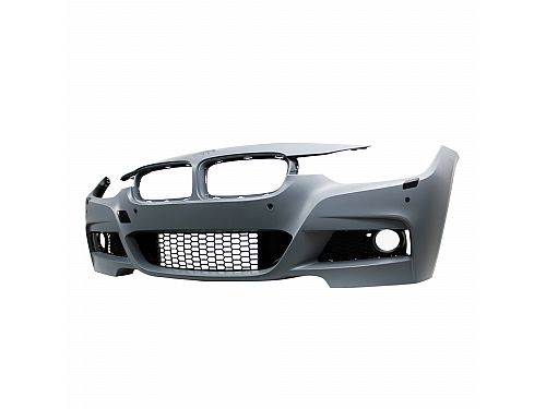 Бампер передний JOM, BMW F30/F31(MT), 2011-2019, спортивный вид, с SRA, PDC, защитой NSW, включая заглушку PDC для отверстий., 5111296-2JOM