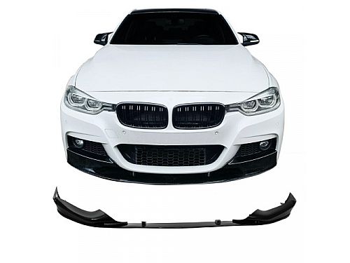 Спойлер JOM, передний, BMW G30/G31, 2017-2020, глянцевый черный, цельный, MP спортивный стиль, 5111401-3JOM