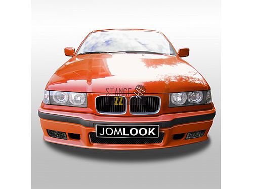 Бампер передний JOM BMW 3 Серия E36 (1990-2000) в спорт стиле (Sport Look) (со съемной сеткой), 5111415-1JOM