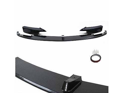 Спойлер JOM, передний, BMW F30, F31, 2011-2019, под карбон, цельный, спортивный стиль, 5111500-2JOM