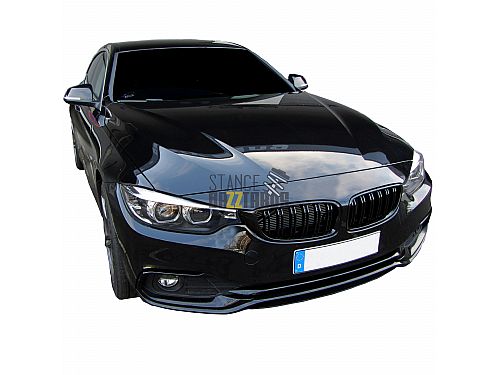 Решетка радиатора (ноздри) без значка JOM BMW 4 Серия F32, F33, F36 (2013-) черная с двойными ребрами, 5211054JOE