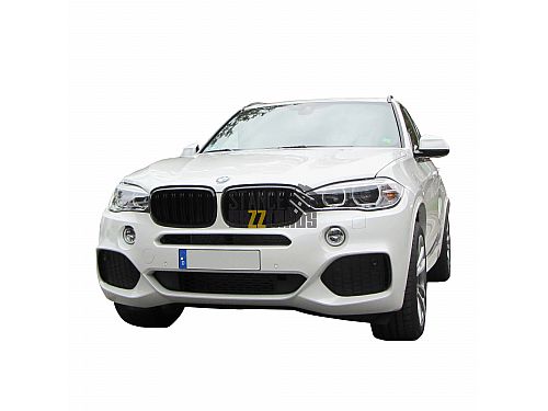 Решетка радиатора (ноздри) без значка JOM BMW X6 (F16) (2014-) черная с двойными ребрами, 5211062JOE