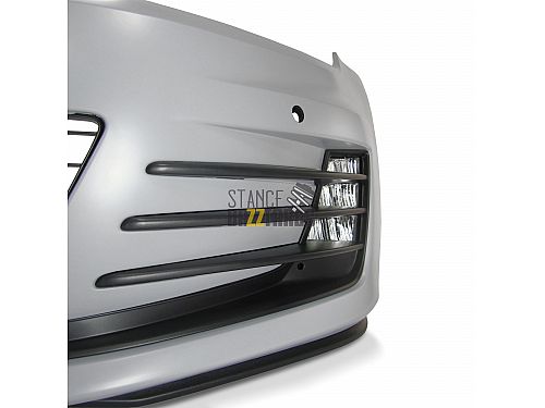 Бампер передний JOM Volkswagen Golf 7 поколение (MK7) (AU) (2012-2017) в спорт стиле (Sport Look), вкл решетку радиатора и противотуманные фары (с отверстиями парктроников (PDC) без омывателей), 5G0807103JTI
