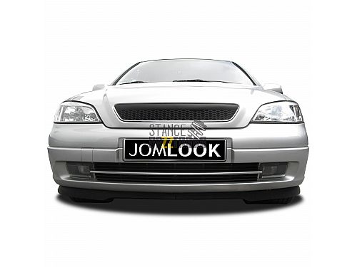 Решетка радиатора без значка JOM Opel Astra G (1998-2004) в спорт стиле (Sport look) черная с хромированной рамкой (ABS пластик), 6320027MOE Решетка радиатора без значка JOM Opel Astra G (1998-2004) в спорт стиле (Sport look) черная с хромированной рамкой (ABS пластик), 6320027MOE