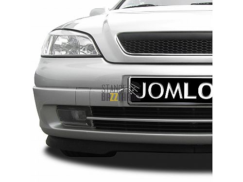 Решетка радиатора без значка JOM Opel Astra G (1998-2004) в спорт стиле (Sport look) черная с хромированной рамкой (ABS пластик), 6320027MOE