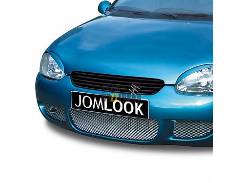 Решетка радиатора без значка JOM Opel Corsa B (1993-2000) черная (ABS пластик), 6320028OE