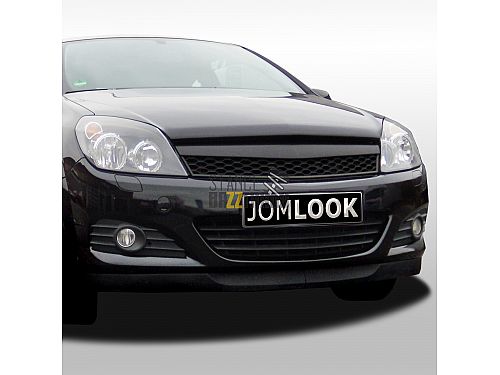 Решетка радиатора без значка JOM Opel Astra H (3 Дв) (2005-2007) в спорт стиле (Sport look) с черной сотовой сеткой (ABS пластик), 6320030MOE