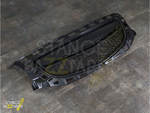 Решетка радиатора без значка JOM Opel Insignia 1 поколение (MK1) дорестайлинг (2008-2013) в спорт стиле черная (ABS пластик), 6320035MOE