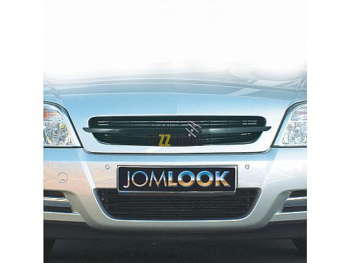 Решетка радиатора без значка JOM Opel Signum C (дорестайлинг) (2002-2005) черная (ABS пластик), 6320040OE