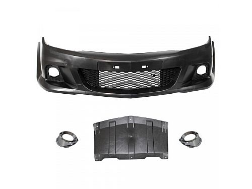 Бампер передний JOM, Opel Astra H (2004-2014) 3 двери, Sport Look, автомобилей с/без SRA, 64807103JRS-2