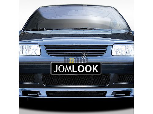 Решетка радиатора без значка JOM Volkswagen Polo 4 поколение (MK4) (6N2) (1999-2002) черная (ABS пластик), 6N2853653OE