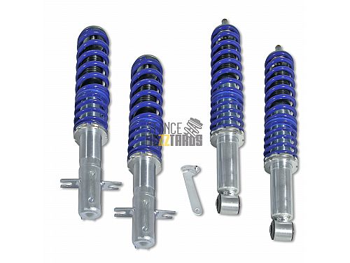 Комплект винтовой подвески (койловеров) JOM Blueline Volkswagen Caddy 2 поколение (MK2) (1996-2004) (только передние стойки) с регулировкой высоты, 741007 Комплект винтовой подвески (койловеров) JOM Blueline Volkswagen Caddy 2 поколение (MK2) (1996-2004) (только передние стойки) с регулировкой высоты, 741007