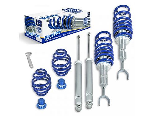 Комплект винтовой подвески (койловеров) JOM Blueline Skoda Superb 1 поколение (MK1) (3U) 2001-2008 с регулировкой высоты, 741009