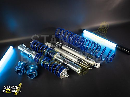 Комплект винтовой подвески (койловеров) JOM Blueline Seat Leon 1 поколение (MK1) (1M) (1999-2005), кроме Cupra/ TOP Sport с регулировкой высоты, 741013 (741001)