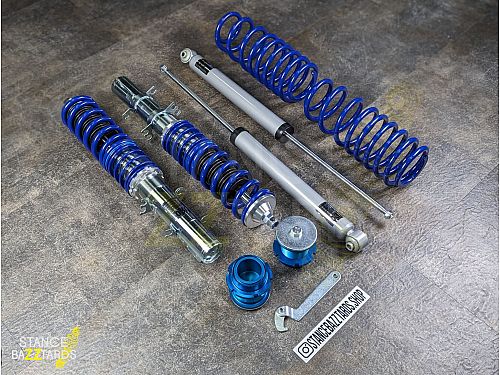 Комплект винтовой подвески (койловеров) JOM Blueline Skoda Octavia 1 поколение (MK1) (1U) (вкл Kombi) 1996-2004 с регулировкой высоты, 741014 (741001)