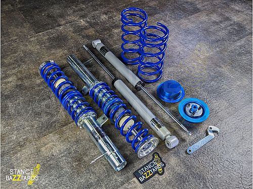 Комплект винтовой подвески (койловеров) JOM Blueline Ford Focus 1 поколение (MK1) (1.4/1.6/1.8/2.0/1.8TD,TDdi,TDCi, кроме 2.0 RS, Turnier) (1998-2004) с регулировкой высоты, 741021