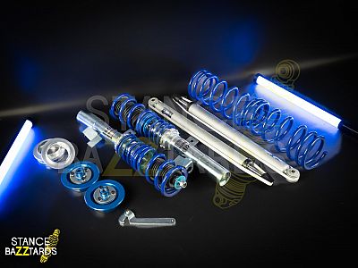 Комплект винтовой подвески (койловеров) JOM Blueline Ford Focus 2 поколение (MK2) (DA) (1.6/Ti/ 1.8/ 2.0/ 1.6TDCi/ 1.8TDCi/ 2.0TDCi/ ST 2.5, кроме Cabrio/Turnier) (2004-2010) с регулировкой высоты, 741030