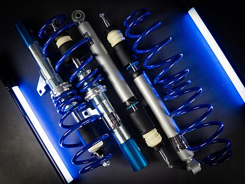 Комплект винтовой подвески (койловеров) JOM Blueline Skoda Octavia 2 поколение (MK2) (1Z, A5), вкл Kombi (1.4/ 1.6/ 1.8T/ 2.0/ 2.0T/ DSG/ 1.9TDi) (стойки 50/55 мм) с регулировкой высоты, 741048 (741039)