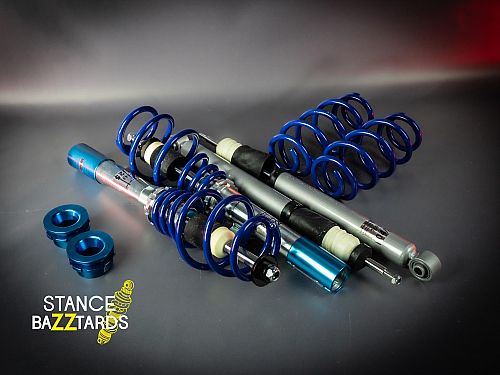 Комплект винтовой подвески JOM Blueline Volkswagen Golf 5 поколение (MK5) (1K) (1.4/ TSi/ 1.6/ 2.0/ 2.0T/ DSG/ 1.9TDi), кроме Quattro (стойки 50/55 мм) 2003-2009 с рег-кой, 741051 (741036)