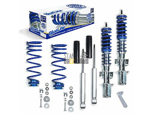 Комплект винтовой подвески (койловеров) JOM Blueline Volvo 850 (Typ LS, LW), вкл Kombi (2.0i/ 2.5i/ 2.5i 20V/ 2.3i T 20V), кроме AWD (1991-1996) с регулировкой высоты, 741106