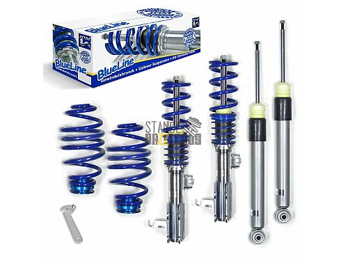 Комплект винтовой подвески (койловеров) JOM Blueline Opel Astra J (P-J) Sedan 2WD (1.3 CDTi/ 1.4/ 1.4T/ 1.6/ 1.7 CDTi/ 2.0 CDTi), кроме моделей с CDC, 2008- с регулировкой высоты, 741125