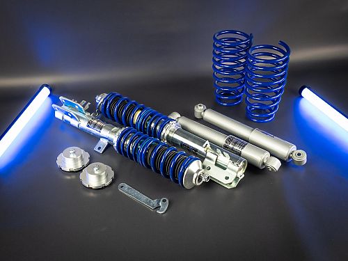 Комплект винтовой подвески (койловеров) JOM Blueline Fiat 500 (Typ 312) (1.2 8V/ 1.3/ 1.4 16V/ Abarth), (2007-) с регулировкой высоты, 741131