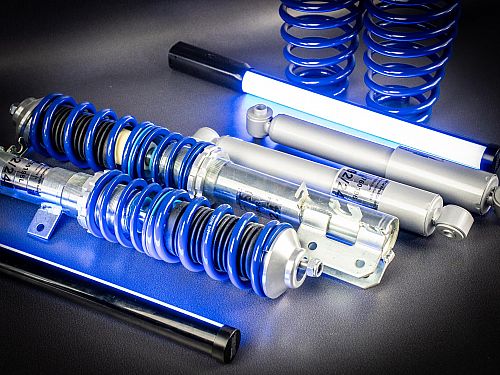 Комплект винтовой подвески (койловеров) JOM Blueline Fiat 500 (Typ 312) (1.2 8V/ 1.3/ 1.4 16V/ Abarth), (2007-) с регулировкой высоты, 741131