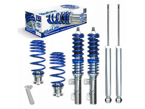 Комплект винтовой подвески (койловеров) JOM Blueline Skoda Octavia RS 1 поколение (MK1) (1U) (1.8, кроме 4Motion) 2001- с регулировкой высоты, 741142