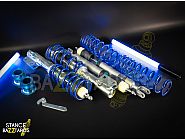Комплект винтовой подвески (койловеров) JOM Blueline KIA Cee'd 2 поколение (рестайлинг) (JD) (2015-) (двиг 1.0 T-GDI, 1.4, 1.4CVVT, 1.4MPi, 1.6GT, 1.6CVVT, 1.6 GDi, 1.6 CRDi) с регулировками высоты, 741200