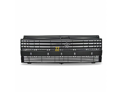 Решетка радиатора без значка JOM Volkswagen Transporter T4 дорестайлинг (1990-1996) черная (ABS пластик), 7H1853653OE
