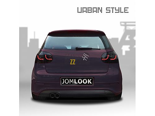 Фонари (фары) задние Jom Volkswagen Golf 5 поколение (MK5) (1K) (2003-) светодиодные (LED) черные, 82871-2