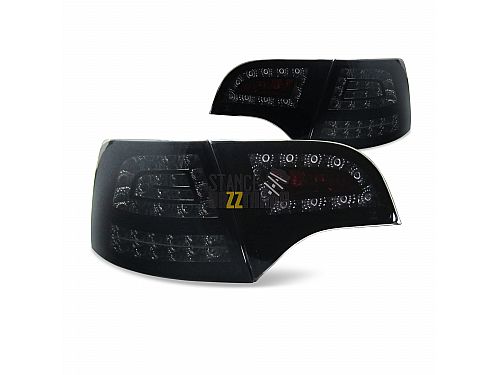 Фонари (фары) задние Jom Audi A4 B7 Avant (2004-2008) светодиодные (LED) New Design, черные, 82912