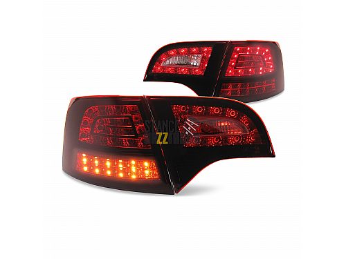 Фонари (фары) задние светодиодные (LED) Jom Audi A4 Avant B7 (2004-2008) New Design темно-красные, 82928 Фонари (фары) задние светодиодные (LED) Jom Audi A4 Avant B7 (2004-2008) New Design темно-красные, 82928