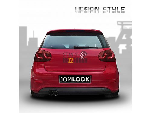 Фонари (фары) задние Jom Volkswagen Golf 5 поколение (MK5) (1K) (2003-2008) светодиодные (LED) темно-красные, 82929
