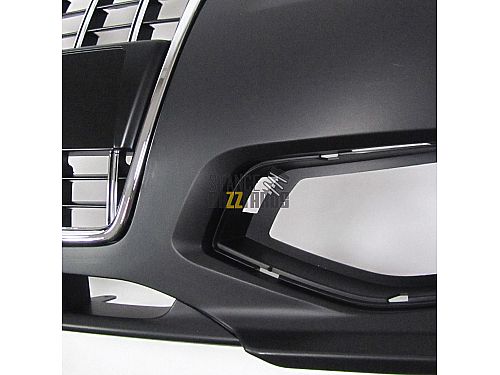 Бампер передний JOM Audi A3 8P (2005-2008) в спорт стиле (Sport look), вкл черно-хромированную решетку радиатора, противотуманки, заглушку буксировочного крюка, 8P0807103OE Бампер передний JOM Audi A3 8P (2005-2008) в спорт стиле (Sport look), вкл черно-хромированную решетку радиатора, противотуманки, заглушку буксировочного крюка, 8P0807103OE