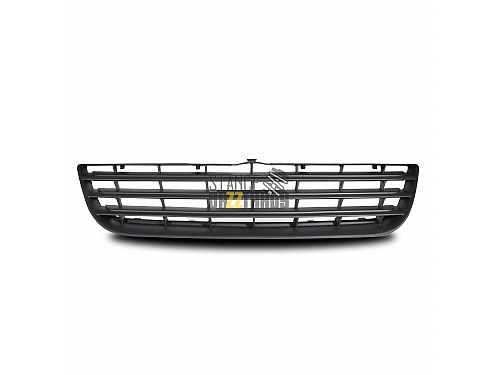 Решетка радиатора без значка JOM Volkswagen Polo 4 поколение (MK4) (9N3) (2005-2009) черная (ABS пластик), 9N2853653OE