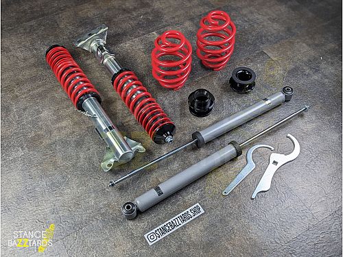 Комплект винтовой подвески (койловеров) JOM Redline BMW 3 Серия E36 (4, 6 цил), вкл Coupe, Sedan, Touring, Cabrio (1992-2000) с регулировками высоты, GF200102