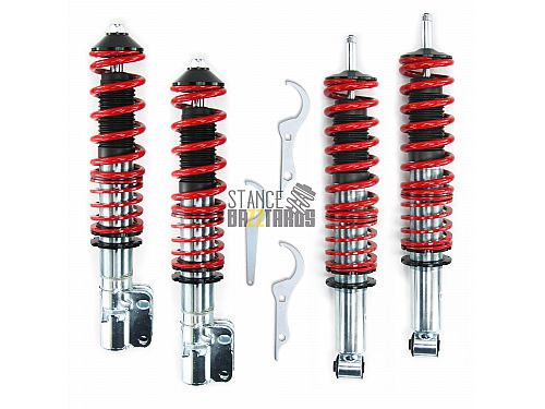 Комплект винтовой подвески (койловеров) JOM Redline Volkswagen Scirocco 1, 2 поколение (MK1, 2) (53, 53B) с регулировками высоты, GF200115