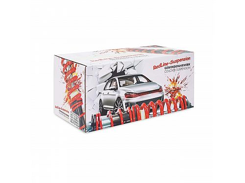 Винтовая подвеска (койловеры) JOM Redline Audi A3 (8V) Sportback / Limo 1.6 TDI / 2.0TDI, (2012-) (сзади многорыажка) (с сертификатом) с регулировками высоты, GF200302 Винтовая подвеска (койловеры) JOM Redline Audi A3 (8V) Sportback / Limo 1.6 TDI / 2.0TDI, (2012-) (сзади многорыажка) (с сертификатом) с регулировками высоты, GF200302