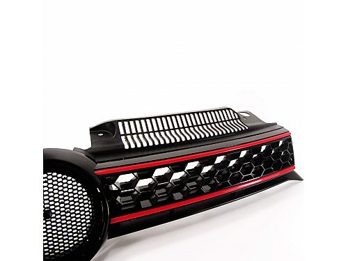 Передняя решетка JOM VW Golf MK6 GTI с прорезью для эмблемы (2008-2012), 1L0853653GME