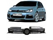 Передняя решетка JOM VW Golf MK6 с прорезью для эмблемы (2008-2012), 1L0853653JME