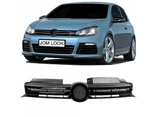 Передняя решетка JOM VW Golf MK6 с прорезью для эмблемы (2008-2012), 1L0853653JME