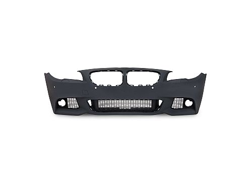 Передний бампер JOM BMW 5 серии F10/F11 sport style с крышками противотуманных фар (2010-2015), 5111291-2JOM