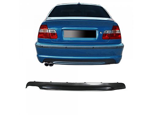Задняя юбка (обвес) JOM BMW 3 серии E46, матово-черная, только для спортивных бамперов (1998-2007), 5111348JOM