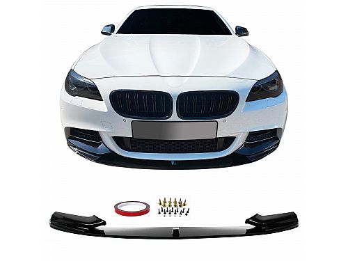 Спортивный передний диффузор JOM BMW 5 серии F10 седан  (2010-2013) + F11 Touring (2010-) глянцевый, 5111403-3JOM